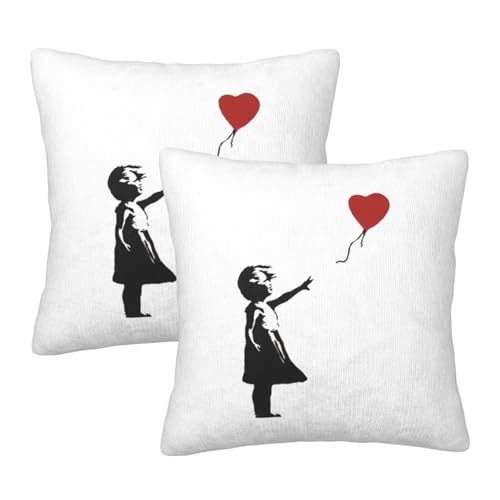 Jo[ oNV[ ̎q ԂD Banksy NbVJo[ 2Zbg zcJo[ ܂Jo[   \t@w  CeA ItBX  lGʗp 40X40cm