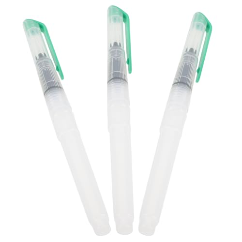 HOMSFOU Juego De 3 Pinceles con Inyección De Agua Rotuladores De Agua para Pintar Caligrafía Acuarela para Suministros De Arte Pincel De Dibujo Rotuladores De Agua para Colorear