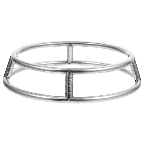 PRETYZOOM Pot Rack Trivets Wok Stove Ring Stove Rack Wok Pan Support Ring Wok Grate Heat-proof Wok Stand Wok Burner Ring Heat-proof Wok Rack Electric Stove Wok Stand Stainless Steel Silver