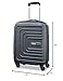 American Tourister Sunset Cruise Hardside Luggage With Spinner Wheels, Nightshade, Checked-Medium 24-Inch
