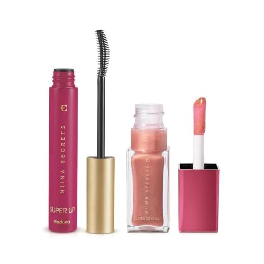 Eudora Combo Niina Secrets: Máscara para Cílios 8g + Gloss Topázio 7ml