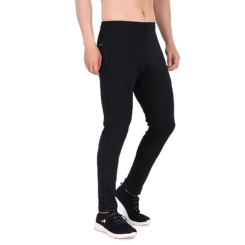 Image of Vector X 4 Way Lycra Mens Track Pant|Boys Polyester Jogger| Gym Workout Slim fit Pants| for Yoga, Running, Sports & Multipurpose Lower for man with 1 Zipper Pocket