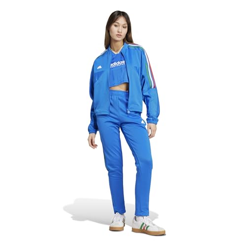 Adidas Women's Tiro Cut 3-Stripes Track Pants, Blue/Green/White, Small - image 2