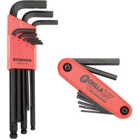 Bondhus Ball End L Wrench Set and Gorilla Grip Combo