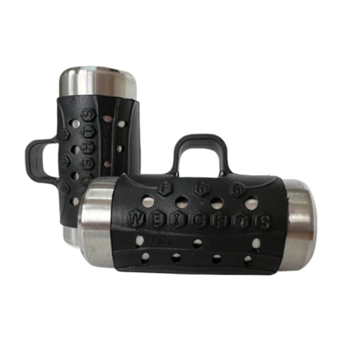 Egg Weights Adjustable Dumbbell 10 Lbs Set Stainless Steel Hand Weights With Anti-Slip Silicone Rubber Finger Loop For Training, Boxing, And Workout For Men And Women - 2 Dumbbells, 5.0 Lbs Each Hand #TOP6