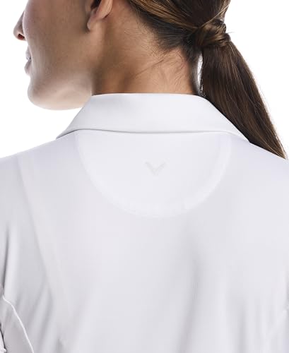 Callaway Women's Short Sleeve Golf Polo Shirt Brilliant White - image 5