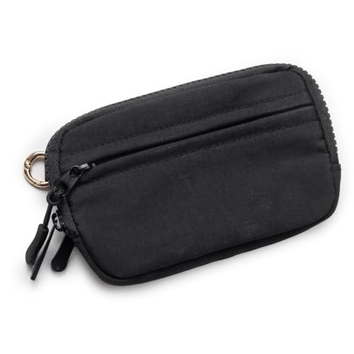 Commonlyto Wallet, The Wallet 2nd Gen, Wristlet Nylon Wallets for Women, Zippered Card Case with Id Window, suitable for women's daily travel and shopping(Pink)3