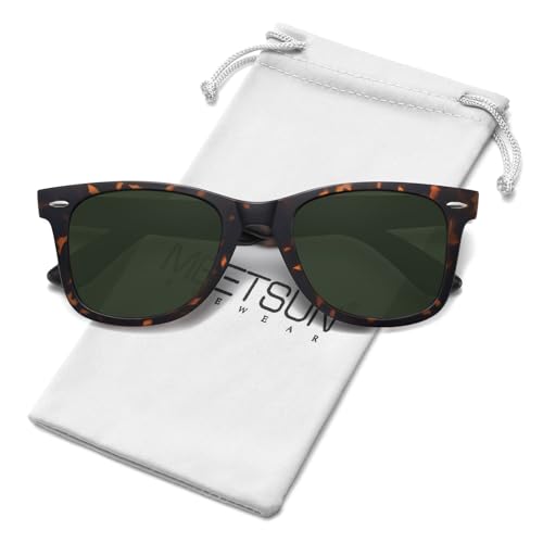 Image of MEETSUN Polarized Sunglasses for Women Men Classic Retro Square Frame Driving Sun Glasses UV Protection