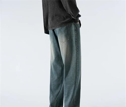 Men's Tall Jeans Extra Long Length Straight Fit Denim Pants Slim Thin Stretch Casual Classic Trousers3