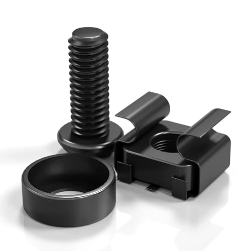 46 Sets M6 x 16mm Rack Mount Cage Nuts, Screws