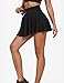 Buauty Women's Tennis Skirt Pleated Golf Skirts with Pockets Shorts Athletic Skort for Pickleball Sports Outfits Black
