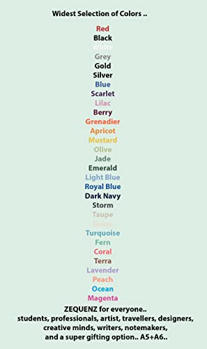 Image of Zequenz A5 & A6- Emerald Green Notebook Set Blank Acid Free Paper 200 Pages Each 80GSM 360 Degree Flexibility 100% Handmade Fountain Pen Friendly Color Series Pack of 2 Notebooks