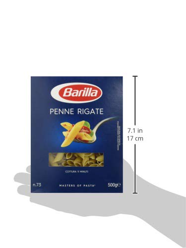 Barilla Classique - Penne Rigate n. 73 à la semoule de blé dur toujours al dente - 500 g (Lot de 5)