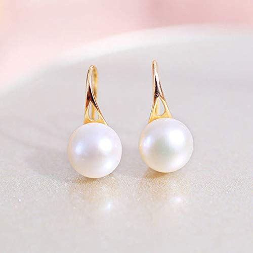 Boucles d'oreilles perles d'eau douce 8-9mm en argent 925 de prestige - 3