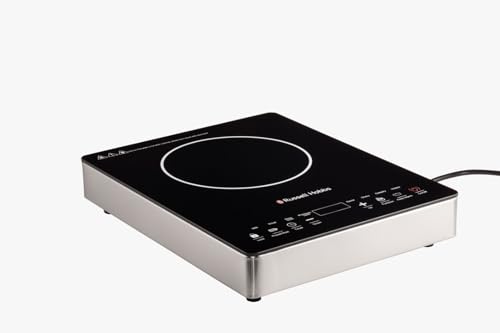 Image of RUSSELL HOBBS Preciso 2000W Induction Cooktop | Digital Touch Control with Live Power Display |8 Heat Levels up to 600C | All-Pan Compatible | 24H Timer |Crystal Glass Surface | Smart Safety Controls
