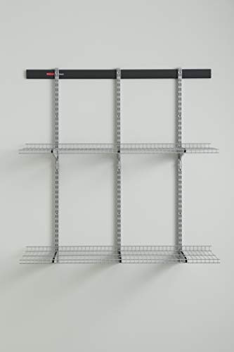 Rubbermaid Fasttrack Extension Kit for Garage, Shelves, 2091173, Black