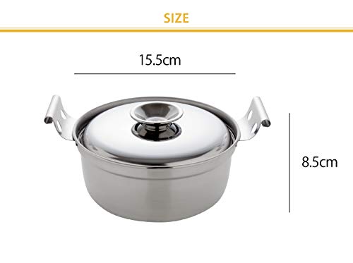 Amazon｜アーネスト 【日本製】 両手鍋 14cm ガス火専用