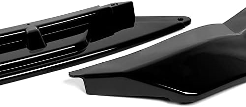 EPARTS 3 Pieces Style Front Bumper Lip Spoiler Splitter Chin Side Body Kit Trim Protection Compatible with 2011-2014 Hyundai Sonata (Painted Black)
