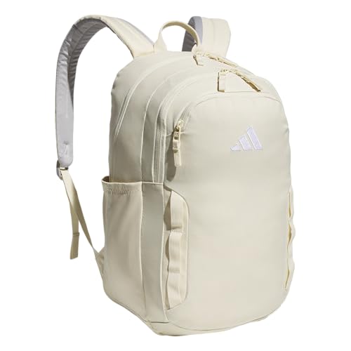 adidas Mochila escolar amplificadora – mochila para laptop, trabalho e viagem, 28 L, normal/amarelo baunilha quente/branco, tamanho único