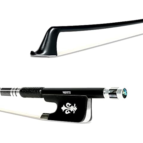 Viotti Carbon Fiber Cello Bow, Hand Crafted by Professional Bow Makers, Strong, Stiff & Well Balanced, Made with Mongolian Horse Hair, For Cellist of All Skill Levels Cover