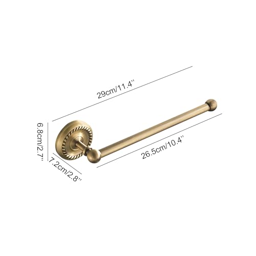 Image of Antique Bronze Towel Holder for Bathroom Hand Towel Rack Wall Mounted