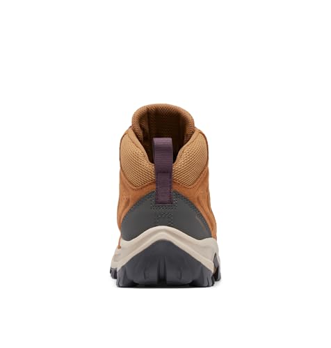 Columbia Womens Transverse Suede Waterproof Hiking Boot, Elk/Moonvista, 9 Wide