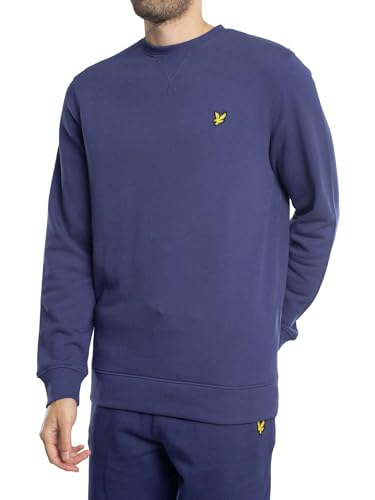 Lyle & Scott Hombre Sudadera con Logo, Deep Indigo, L