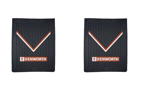 Set of 2 Kenworth Motor 24 x 30 x 1/4 Thick Rubber Black FMK3440MF-FG Semi Truck Mud Flaps
