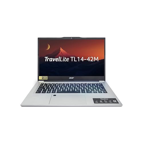 acer TravelLite Business Laptop, AMD R3 7330U Processor (Windows 11 Home/8 GB RAM/512 GB SSD) TL14-42M with 35.5 cm (14") Full HD Display, 1.34 kg