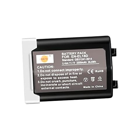 DSTE-UK Full Coded EN-EL18d EL18d Upgraded version rechargeable Battery Compatible for Nikon D4,D4S,D800,D800E Camera Body Cover