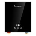 Electric Tankless Water Heater,SIVUATEK 6.5KW 240V, Compact Instant Hot Water Heater, Perfect for Under Sink, Bathroom Sink and Faucet, Space-Saving, Touch Control with LED Digital Display M1-65B