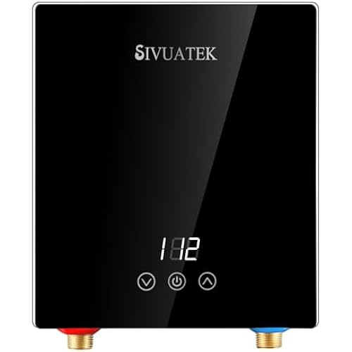 6.5kW Tankless Water Heater Electric 240V, Touch LED Display