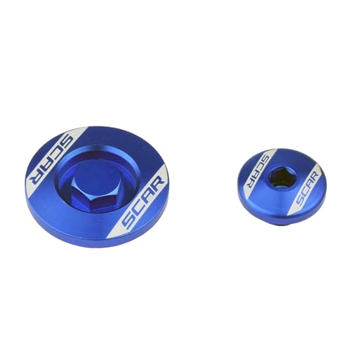 Tapón de motor SCAR azul de alta resistencia para Yamaha YZ450F