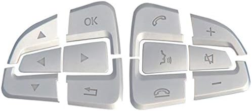 Car Steering Wheel Button Cover Trim Stickers for Mercedes A B Class GLA GLE GLS CLA C177 2015-2019 Accessories