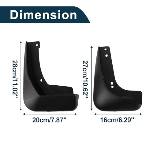Image of Mud Flaps Splash Guards for Volkswagen Touran l 2016-2019 W /Mount Accessories Mud Guards Front and Rear 1 Set