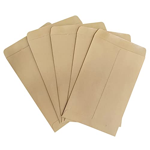 UUYYEO 100 Pcs Kraft Paper Coin Envelopes Small Self Seal Envelopes...