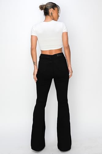 Women's High Waist Flare Jeans w/ 5 Pockets4
