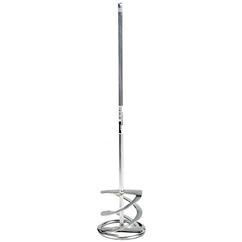 Image of Italian Mixing Paddle 80mm x 400mm x 7mm HEX Shank Mixer, Plaster, Render Whisk, Stirrer Proper-Tools (G20/1030)