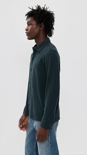 Vince Men's Sueded Jersey Button Down Shirt4