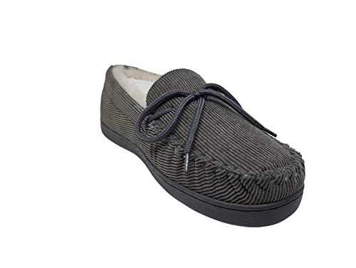 Bearpaw Men's Moc Ii Multiple Colors | Men's Slip Charcoal Corduroy - 9 Medium2