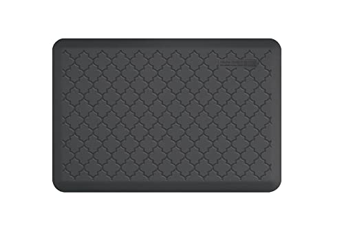 WellnessMats Trellis Collection Anti-Fatigue Floor Mat, Gray, 36