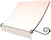 Awntech 8-Feet Charleston Window/Entry Awning, 18 by 36-Inch, Off White