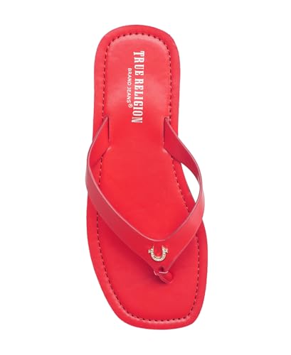 Image of True Religion Women's Flip Flop Sandals - Lightweight Rubber Sole with Iconic Logo Detail