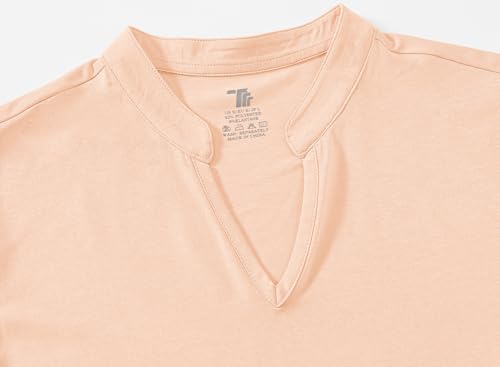 Image of BGOWATU Women's Golf Polo T-Shirts Sleeveless V Neck Collarless Tennis Shirts UV Protection Quick Dry Lightweight