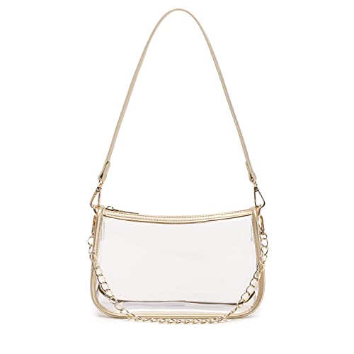 Image of Clear Purse Stadium Approved Bag Transparent Beach Handbag