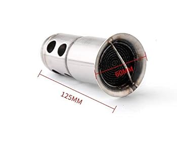 ステンレス製鳴きバッフル 50〜50.8π用ステンレス製激鳴きバッフル ワル鳴きステッカー付き