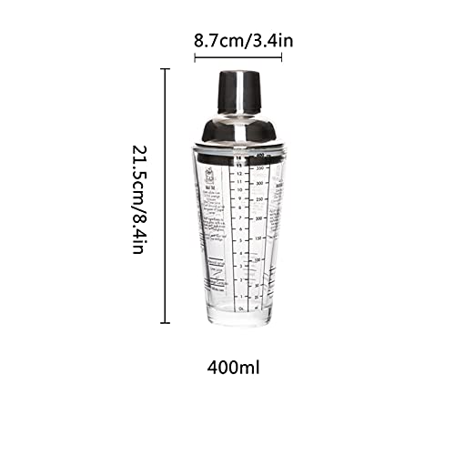 Coctelera para cócteles en sistema de 5 piezas con juego de herramientas 3