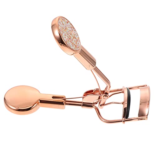 Outanaya Pro Curved Eyelash Curler Professional Makeup Tool with Glitter Design Gentle Pads for Natural Curling Present for and Friends