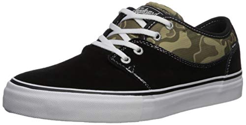 Globe Men's Mahalo Skate Shoe, Black/Green camo, 7 Medium US