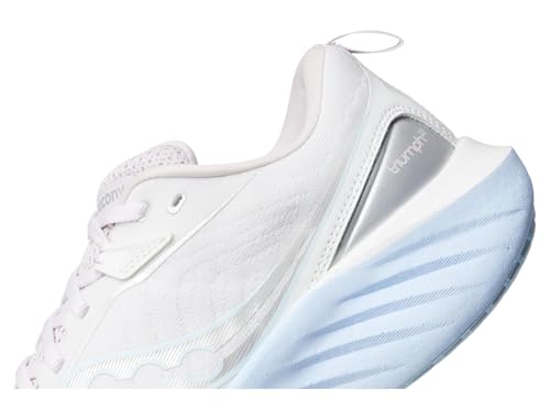 Image of Saucony Women's Triumph 22 Running Shoe, White /Ice melt, 11 Medium